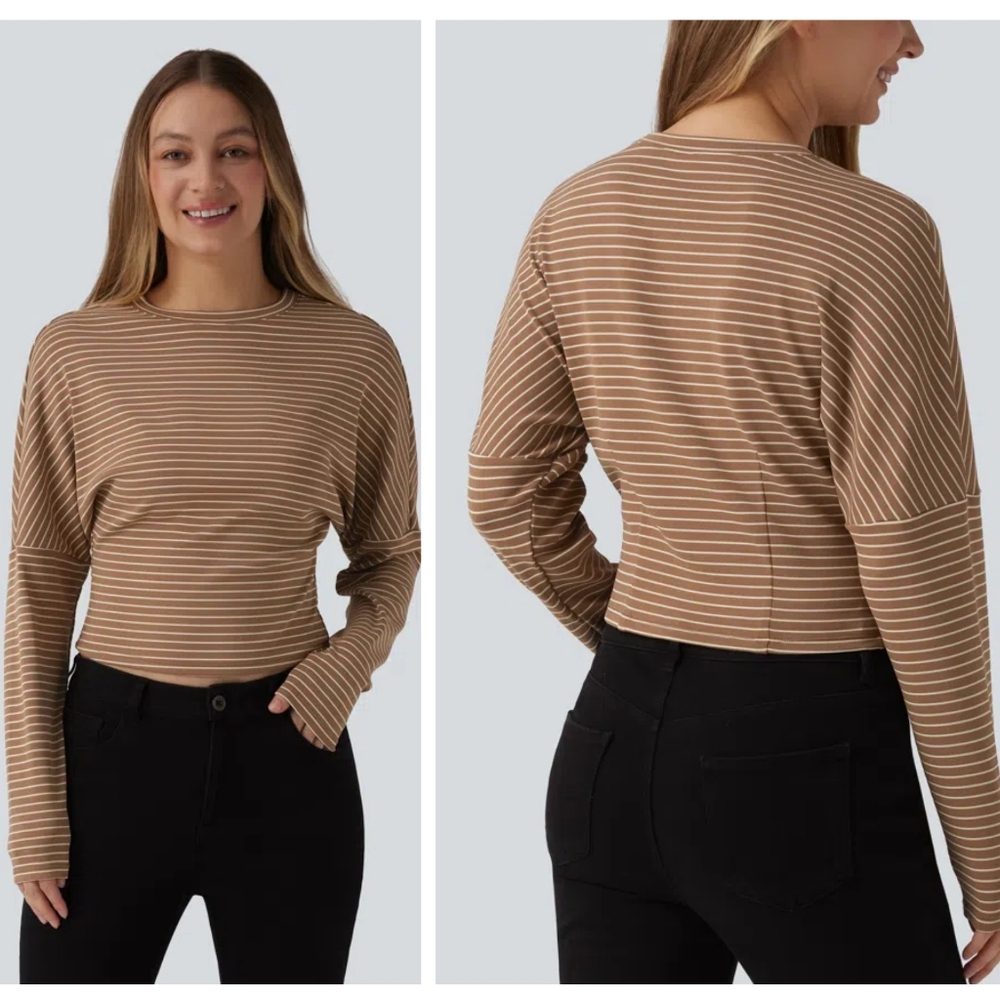 NWT Halara Striped Long Sleeve Shirt